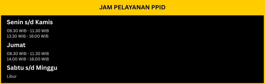 jam pelayanan ppid 1