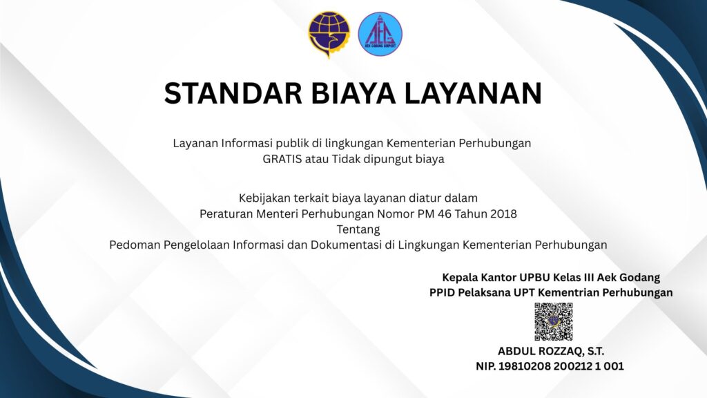 standar biaya layanan